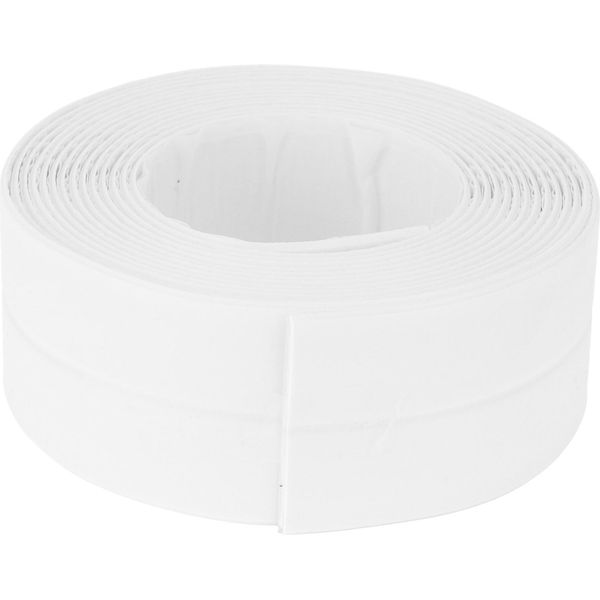 38 Mm Pe Caulk Tape Impermeabile Autoadesivo Striscia Di Tenuta Per Wc Bagno Parete Angolo Bianco Bianco-image