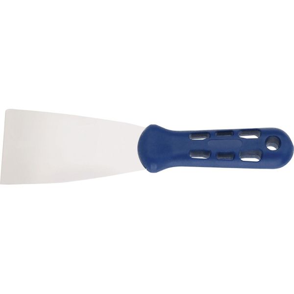 Spatola Da Pittore Larghezza 60 Mm In Plastica Lucida Ovale Piatta, Blu-image
