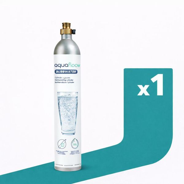 Bombola Di CO2 Aquafloow Da 425 G (60 L) – Bombola Di Anidride Carbonica Riutilizzabile Per Carbonatori, Adatta Alla Maggior Parte Dei Modelli-image