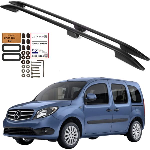 Dachreling MERCEDES-BENZ Citan W415 L2 Lang 2012-2021 Schwarz Solido-image