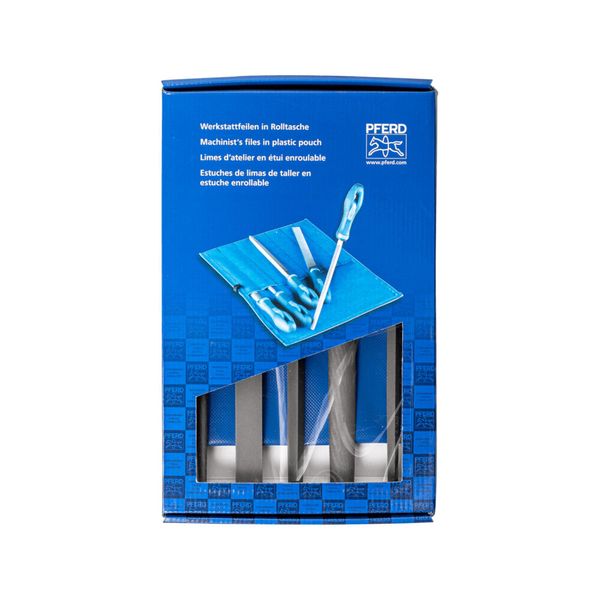 Pferd Tools Werkstattfeilen-Set Wru 5-Tlg. In Rolltasche 250Mm Hieb 1 FüR Grobe Zerspanung, Schruppen (11801541)-image