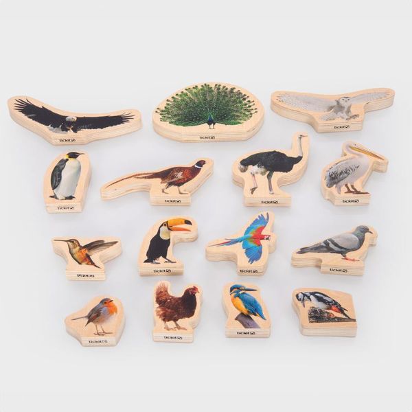 Tickit Costruzioni Per Uccelli In Legno Giocattolo Educativo In Legno-image