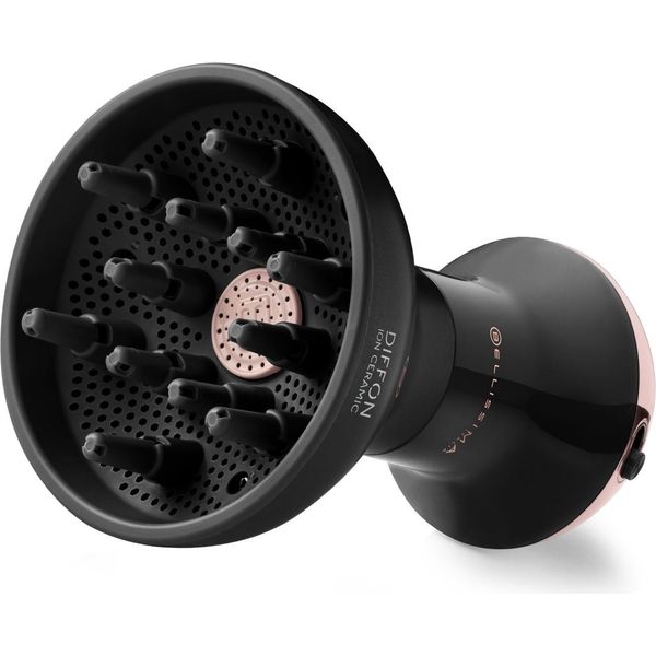 Bellissima Imetec Diffon Ion Ceramic, Diffusore Ad Aria Calda Per Capelli Ricci, Tecnologia Ion Ceramic, Doppio Voltaggio, 700 W, 2 Combinazioni Aria/Temperatura, Asciugatura Delicata Senza Effetto Crespo, Impugnatura Ergnomica-image