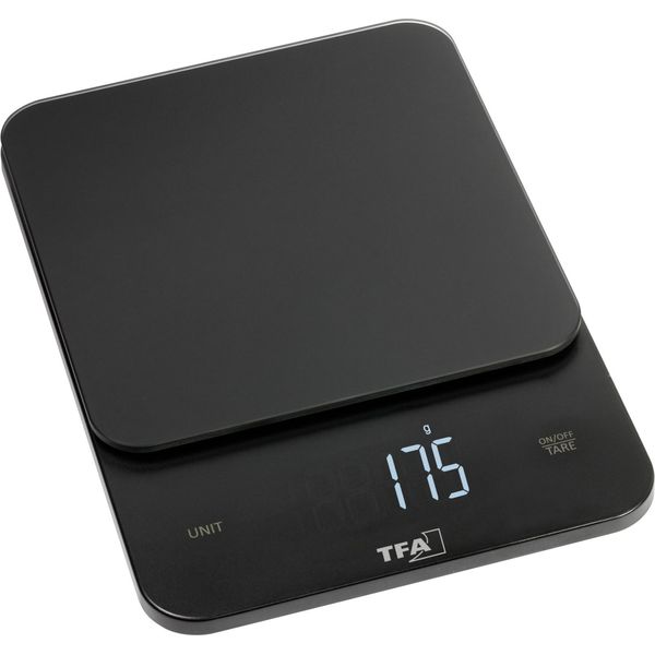 Tfa 50.2008.01 Bilancia Da Cucina Digitale Brownie Superficie In Vetro Funzione Tara Tasti Sensoriali Display Led-image