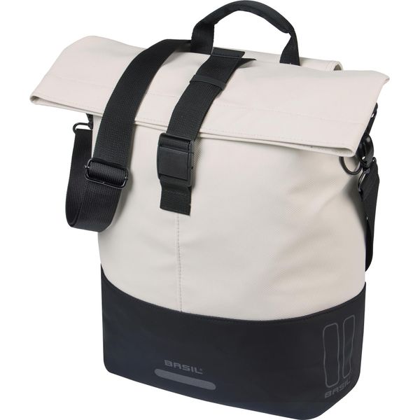 Basil Borsa A Tracolla Per Bicicletta Cove Mik Hooks, Color Crema-image