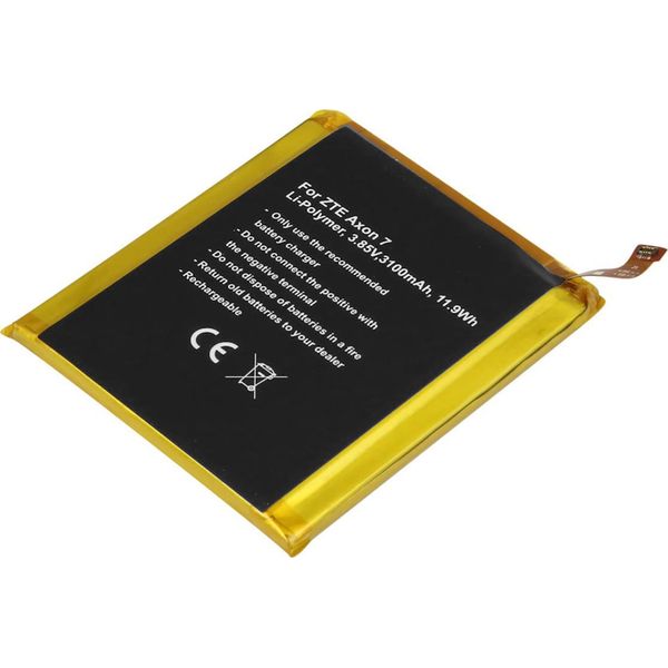 Avizar, Batteria Di Ricambio Zte Axon 7 3,85 V 3100 Mah Li-Polymer, Nero-image