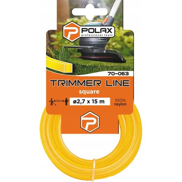 Filo Di Taglio Per Tagliabordi Kwadrat 2,7 Mm X 15 M Polax-image