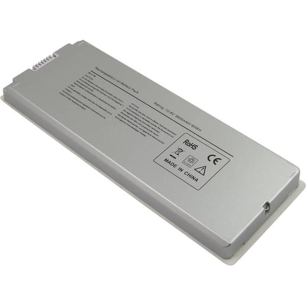 Avizar, Batteria Di Ricambio Per Macbook 13" A1181 A1185 Li-Polymer 10,8V 5600Mah, Grigio"-image