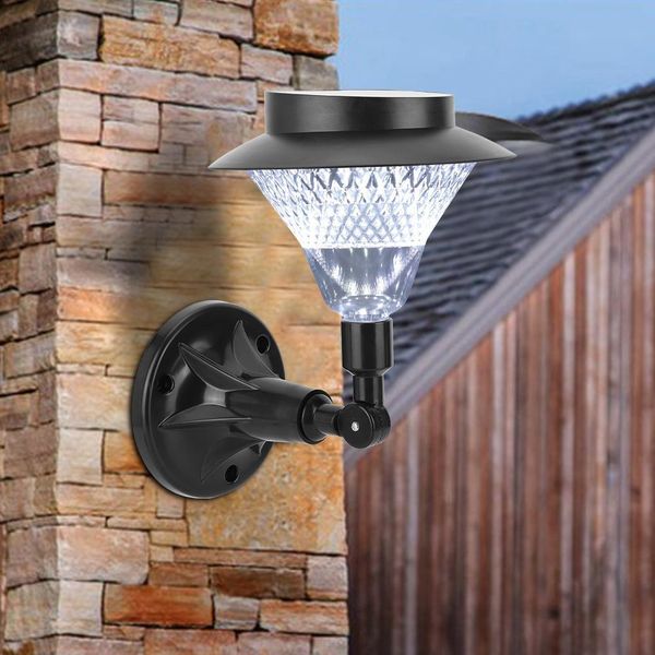 Impermeabile 8LED Solare Lampada Da Parete Street Lamp All'aperto Giardino Yard Paesaggio Prato Luci-image