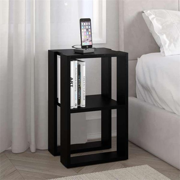 Comodino Nero Houseland Lonie-image