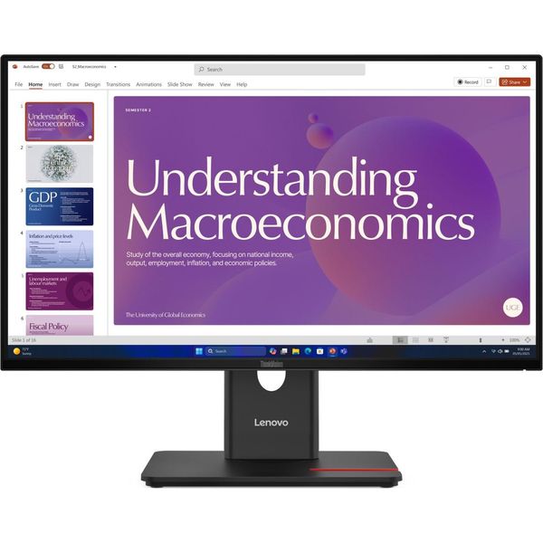 Lenovo Thinkvision T24D-40 Led Display 60,5 Cm (23.8 Pollici) 1920 X 1080 Pixel Full Hd Lcd Nero-image