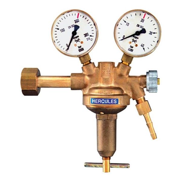 Riegler Flaschendruckregler, 200 Bar, Argon/Helium, Arbeitsdruck 0-10 Bar (146760)-image
