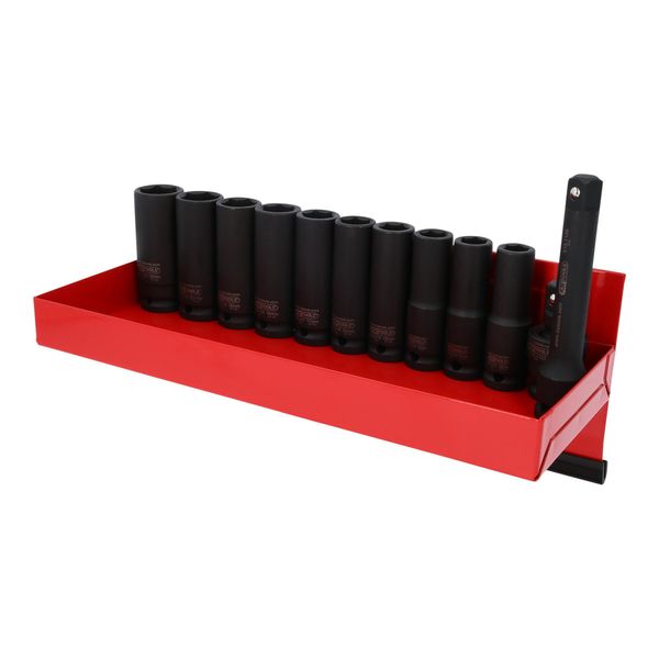 Ks Tools 1/2" Sechskant-Kraft-Stecknuss-Satz, Lang, 13-Teilig (515.0612)"-image
