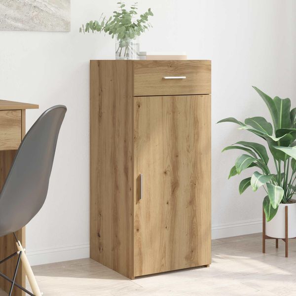 Maison Exclusive - Credenza In Rovere Artigianale 42,5 X 40 X 93 Cm Materiale Ligneo-image