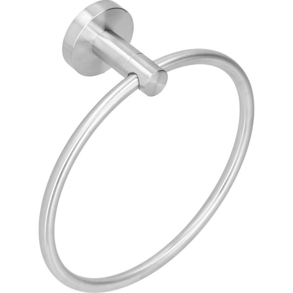 Anello Portasciugamani Moderno Cerchio A Parete In Acciaio Inox Portasciugamani Per Bagno-image