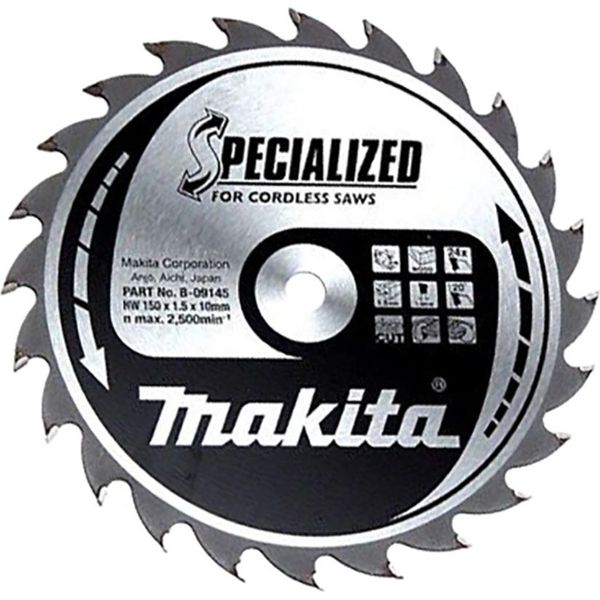 Lama Per Sega Circolare Makita Specialized 150 X 10 Mm - 24 Denti-image