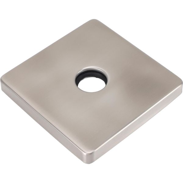 4 Pollici Quadrato Braccio Doccia Copertura 304 In Acciaio Inox Piatto Di Copertura Soffione Doccia Per Fisso Doccia Braccio Vasca Rubinetto Spazzolato-image
