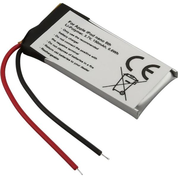 Avizar, Batteria Li-Polymer 150 Mah Per Apple Ipod Nano 6Th, Grigio-image