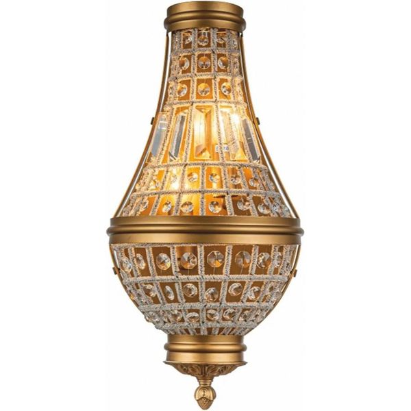 Casa Padrino Applique Barocca In Cristallo Oro H. 48 Cm - Luci Barocche-image