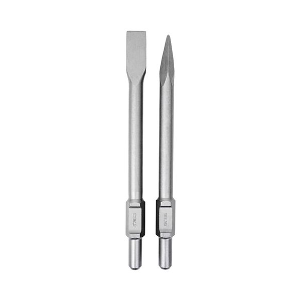 Stier 30 Mm SDS-HEX FlachmeißEl SpitzmeißEl Set 410 Mm FüR Abbruchhammer (905198)-image