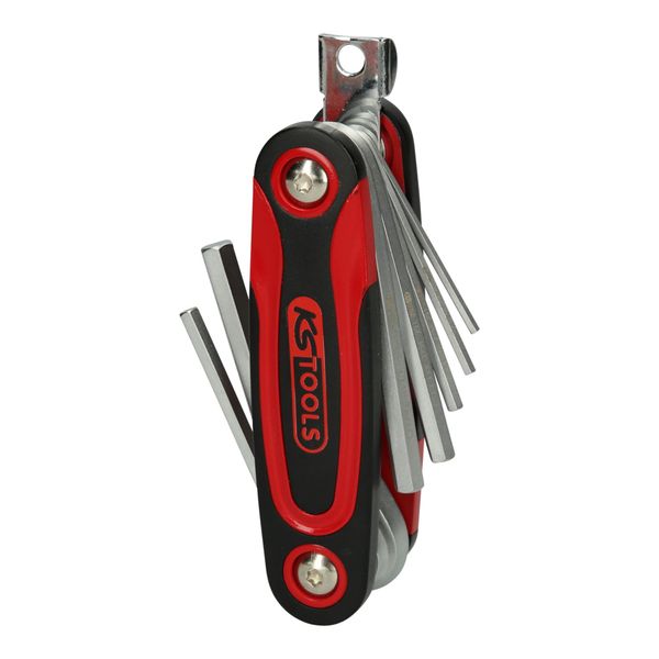Ks Tools Chromeplus Innensechskant-WinkelstiftschlüSsel-Klapphalter,8-Tlg (158.3540)-image
