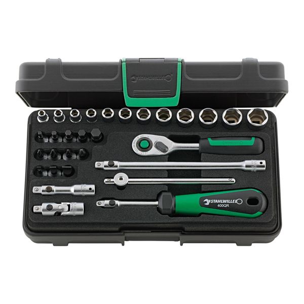 Stahlwille 1/4" (6,3Mm) SteckschlüSselsatz Nr.40/24/6Qr Kn 30Tlg. (96011182)"-image