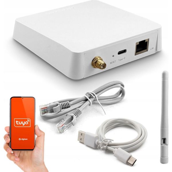 Bramka Zigbee 3.0 Lan RJ-45 Tuya Smart Life Apple Home Hub Centrala Inteligentny Dom-image