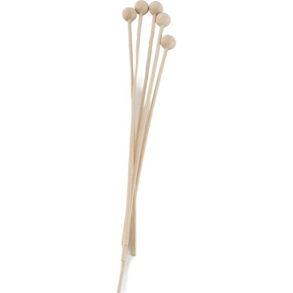 5Pcs Diffusore Rattan Bastoni 21Cm/8.3In Aromaterapia Legno Perline Bastone Fragranza Diffusore Sostituzione Bastoni-image
