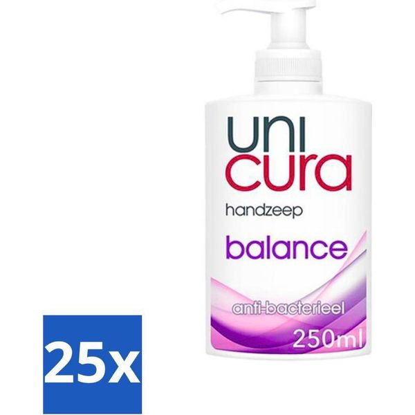Unicura - Sapone Liquido Per Le Mani - Antibatterico - Balance - 250 Ml - Confezione Risparmio - 25 Barrette-image