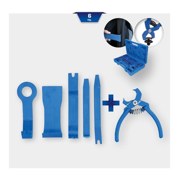 Brilliant Tools Zierleistenkeile-Polster-Satz, 6-Tlg (BT511015)-image