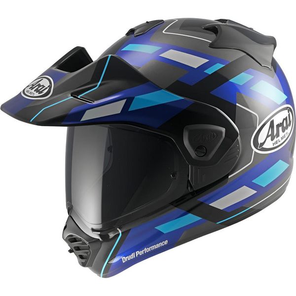 Casco Arai TOUR-X5 Match Enduro, Blu/Nero/Bianco, M (57/58)-image