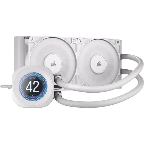 Corsair CW-9061032-WW Corsair Wak Nautilus 240 Lcd White, 240Mm Radiator-image