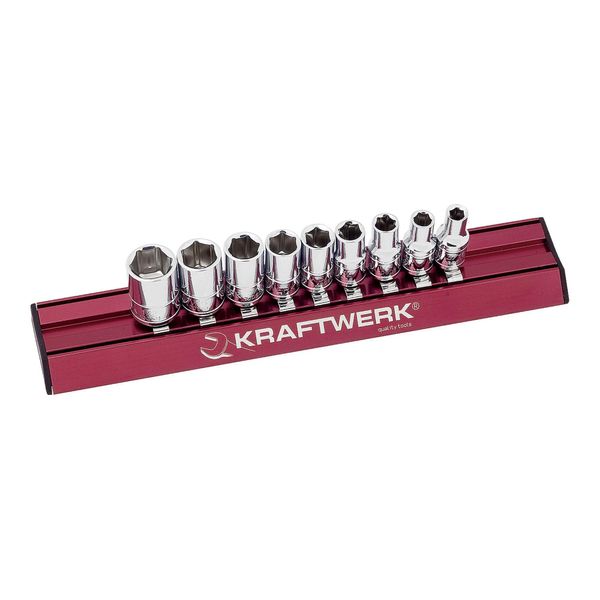 Kraftwerk Zoll-Stecknusssatz Magalu 1/4", 9-Tlg. (100599)"-image