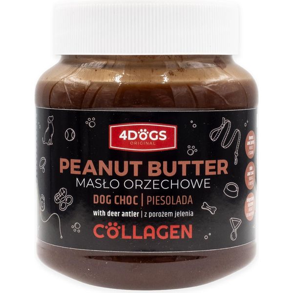 Burro Di Piesolada Con Corna Di Cervo 330G 4DOGS-image