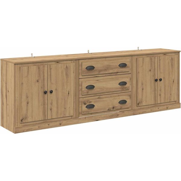 Syfax™ Sideboards 3 Pcs Rovere Artigianale 70 X 35,5 X 67,5 Cm-image