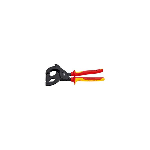 Knipex 95 36 315 A Kabelschneider (Ratschenprinzip) FüR Stahlarmierte Kabel (Swa-Kabel) Isoliert Mit Mehrkomponenten-HüLlen, Vde-GeprüFt Schwarz Lacki)-image