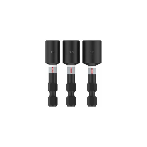 Bosch Pro Nutsetter Impact Set , 1/4" X 50 Mm, 5/16"" X 50 Mm, 3/8"" X 50 Mm, 3-Tlg. (2608521U65)"-image