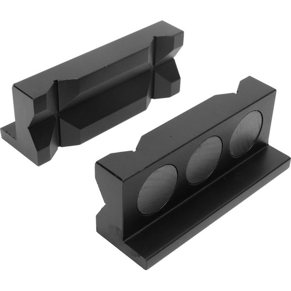 2 Pezzi Di Ganasce In Alluminio Lega Magnetica Ganascia Blocco Ganascia Inserto Di Protezione Pad Di Protezione-image