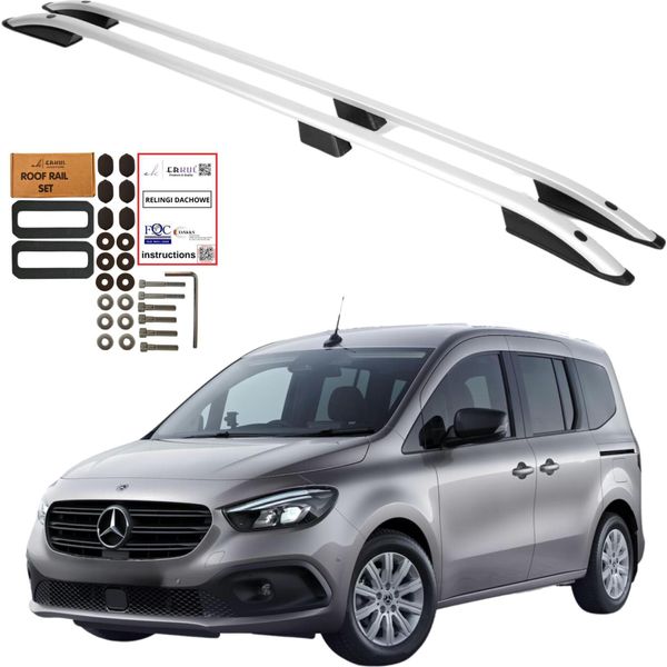 Barre Sul Tetto MERCEDES-BENZ Citan W420 L2 Lang 2021- Alluminio Massiccio-image