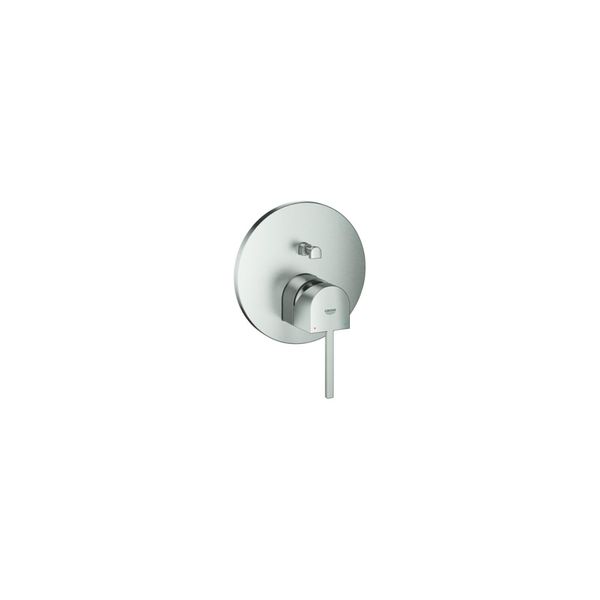 Grohe Fertigmontageset Plus Up-Wannen-Einhebelmischer, Autom. Umst., Supersteel (24060DC3)-image