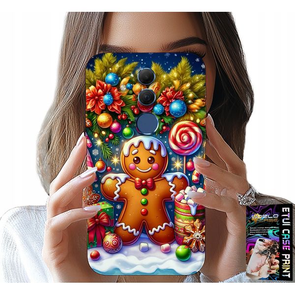Custodia Per Huawei Mate 20 Lite - Pan Di Zenzero, Caramelle Natalizie + Vetro-image