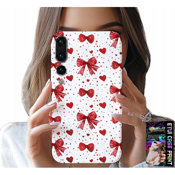 Custodia Per Huawei P20 Plus - Nastri Rossi Nastri Di Moda Disegni-image