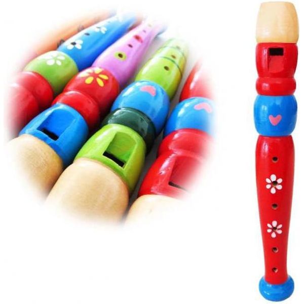 Keepdrum KFL1RD Flauto Di Legno Per Bambini Rosso-image