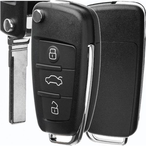 Chiave Auto Alloggiamento Telecomando Per Audi A3 A4 A6 A8 Q3 Q5 Q7 Tt-image