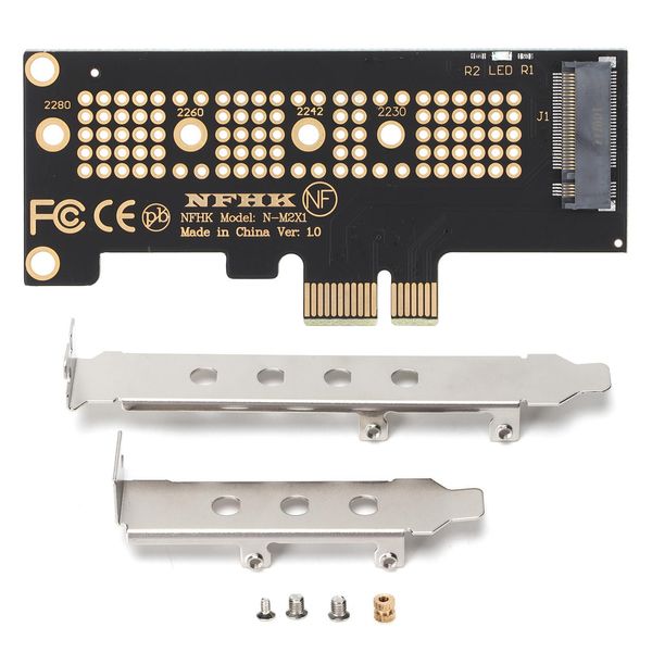 Scheda Adattatore Pcie Su Nvme Ngff M.2 Convertitore Disco Rigido Ssd Per Ssd 2230/2242/2260/2280 (Pcie X1)-image