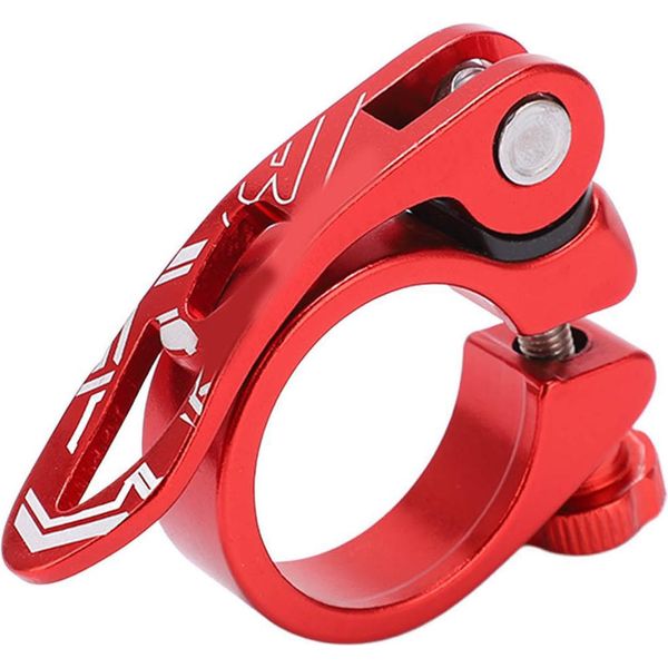 Bolany Morsetto Reggisella Mtb, Sgancio Rapido, Attacco Bici In Lega Di Alluminio, 34,9 Mm, Rosso-image
