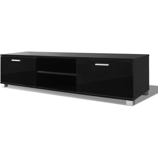 Syfax™ Mobile Porta Tv Nero Lucido 140X40,5X35 Cm-image