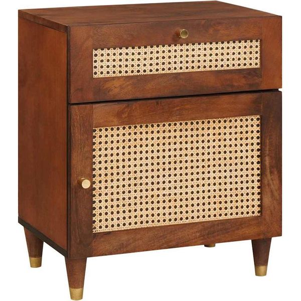 Syfax™ Comodini Con Cassetto 50 X 33 X 60 Cm Legno Di Mango Massello-image