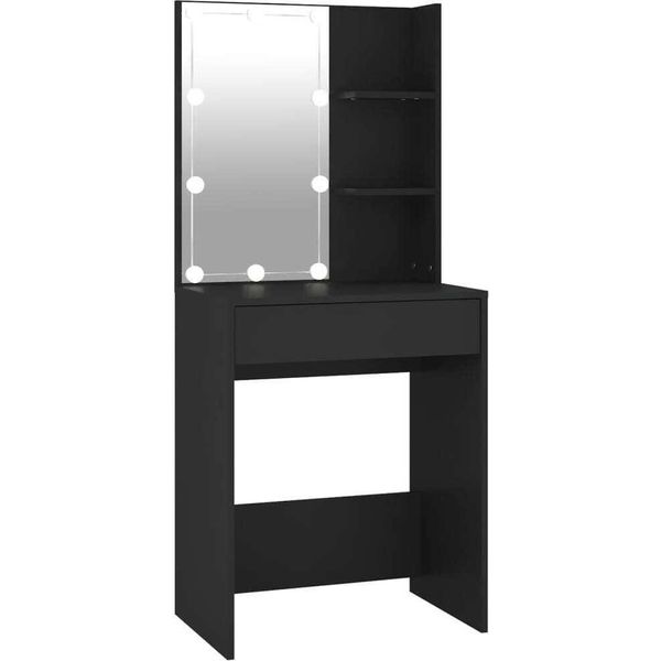 Syfax™ Toeletta Con Led Nero 60X40X140 Cm-image