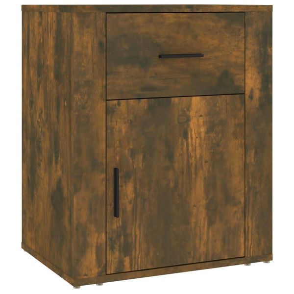Syfax™ Comodino Rovere Fumo 50X36X60 Cm Legno Multistrato-image